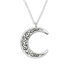 Sterling Silver Moon Necklace